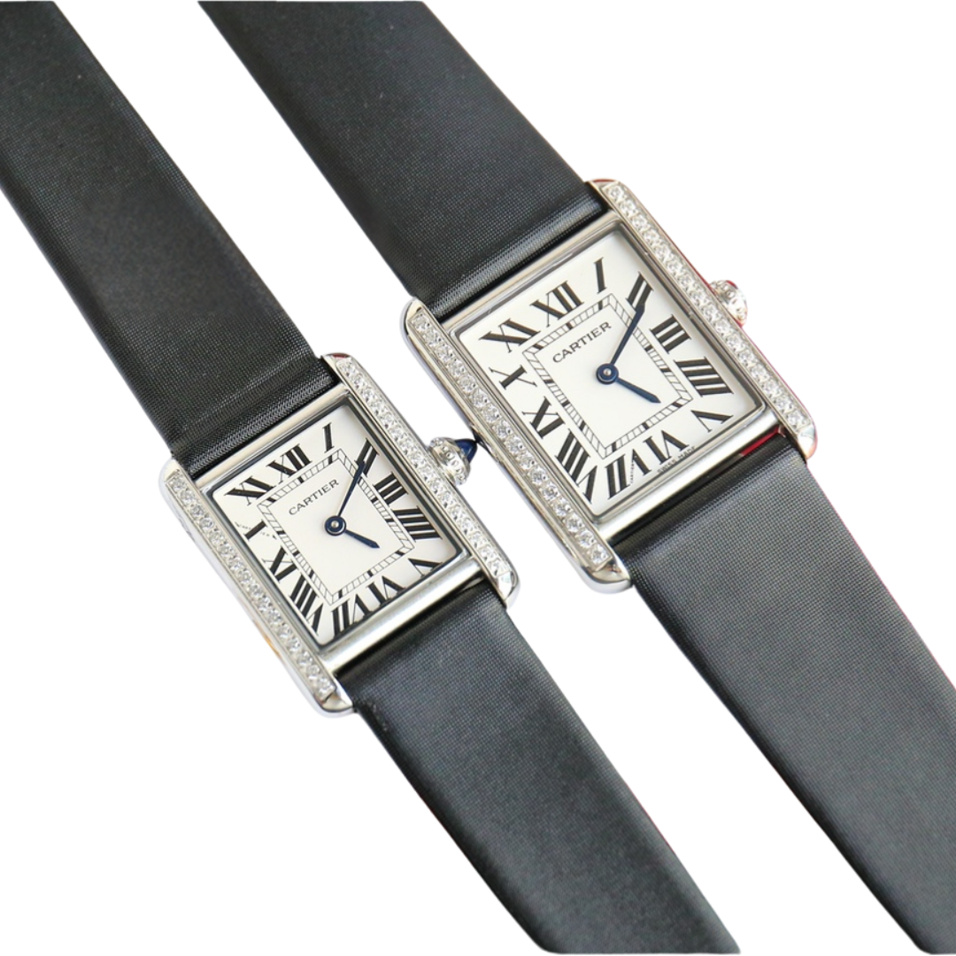Aesthetic Watercolor Background Gray White Pastel Inspirational Quote Instagram Post (65) שעון Cartier TANK – תמונה 1