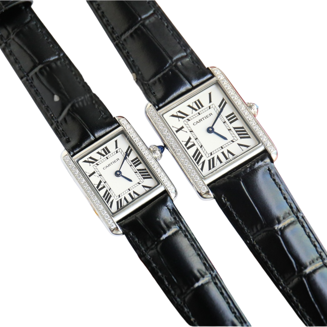 Aesthetic Watercolor Background Gray White Pastel Inspirational Quote Instagram Post (67) שעון Cartier TANK – תמונה 1